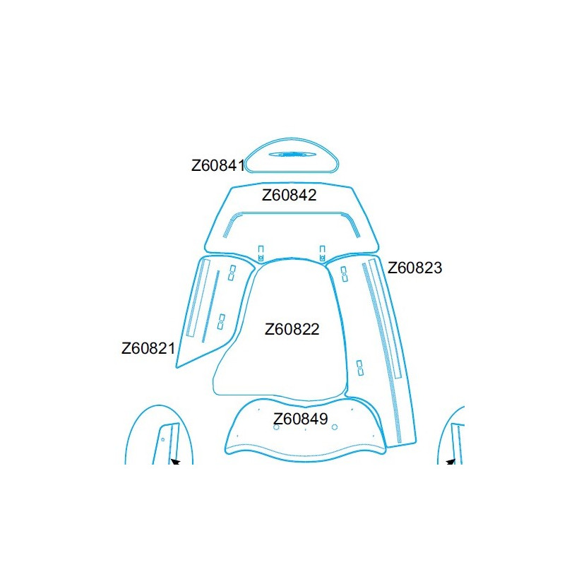 Purchase Front storage bin cushion for Zodiac Medline III
