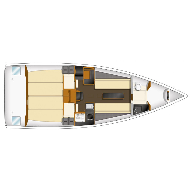 Purchase Rear berth cushions Jeanneau Sun Fast 3200