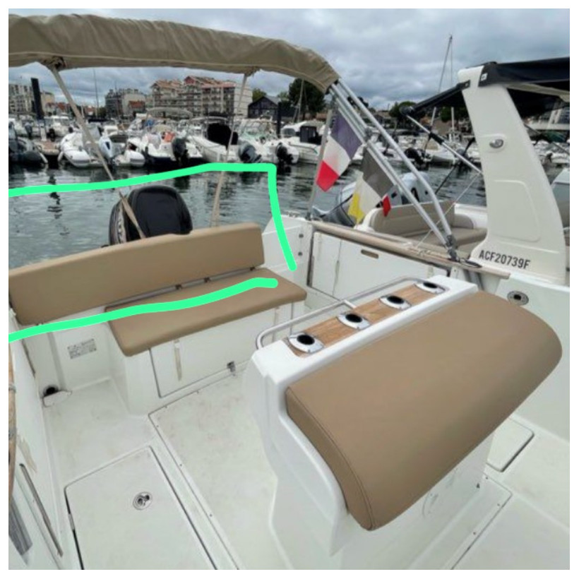 Achat Housse de dossier banquette Cap Camarat 7.5CC S1