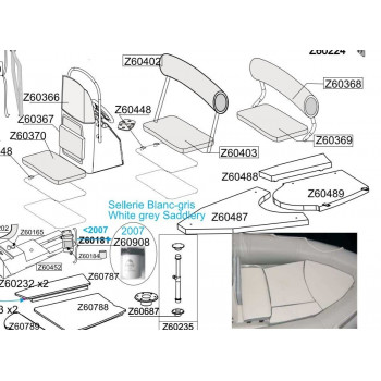 Purchase Front storage bin cushion for Bombard Explorer 640