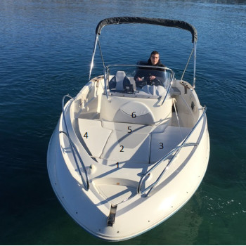 Purchase Cushions for storage bin bow Quicksilver 635 Commander