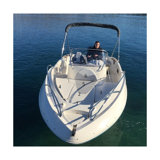 Purchase Cushions for storage bin bow Quicksilver 635 Commander